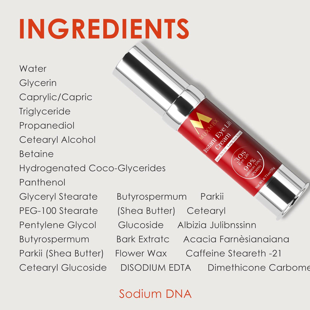 Muxmrx 30S fragrance-free label communicates dermatologist-tested, non-sticky formula.