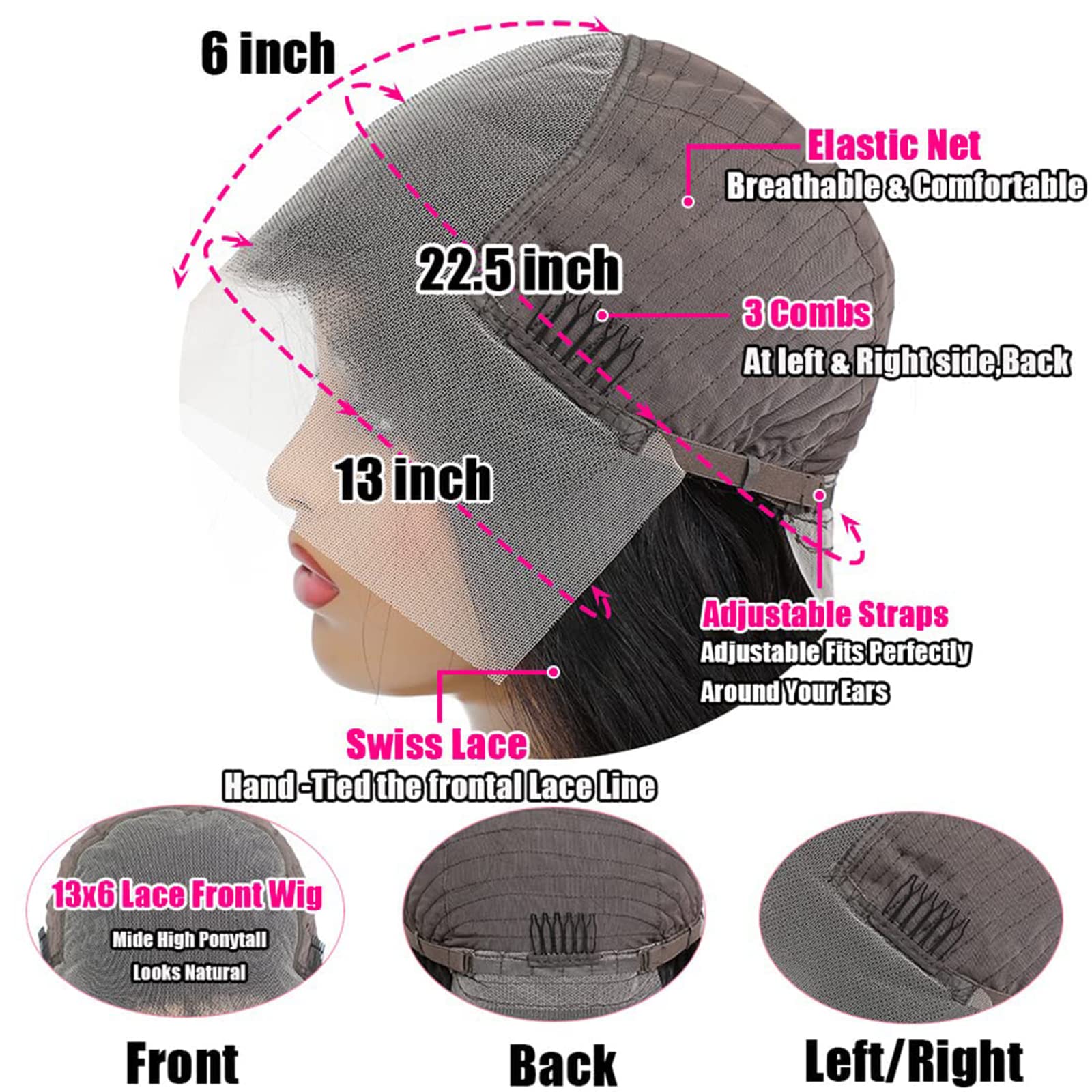 MUZOJET pre-plucked natural hairline wig for easy styling and realism.