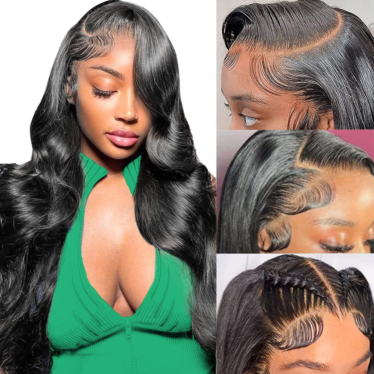 MUZOJET 13x6 hd lace-front wig with natural scalp for everyday wear.