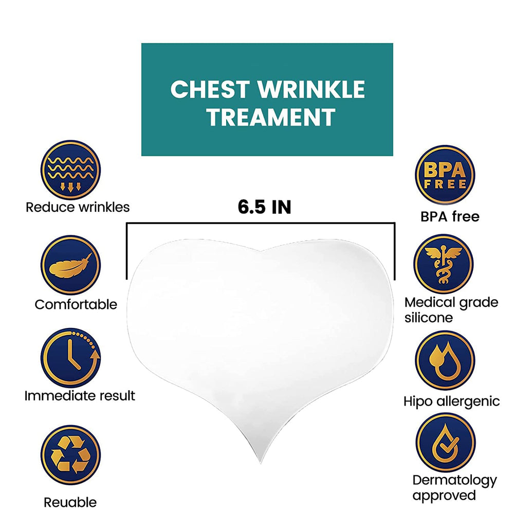 Muzooy decolletage pads close-up silicone detail supporting gentle nightly care.