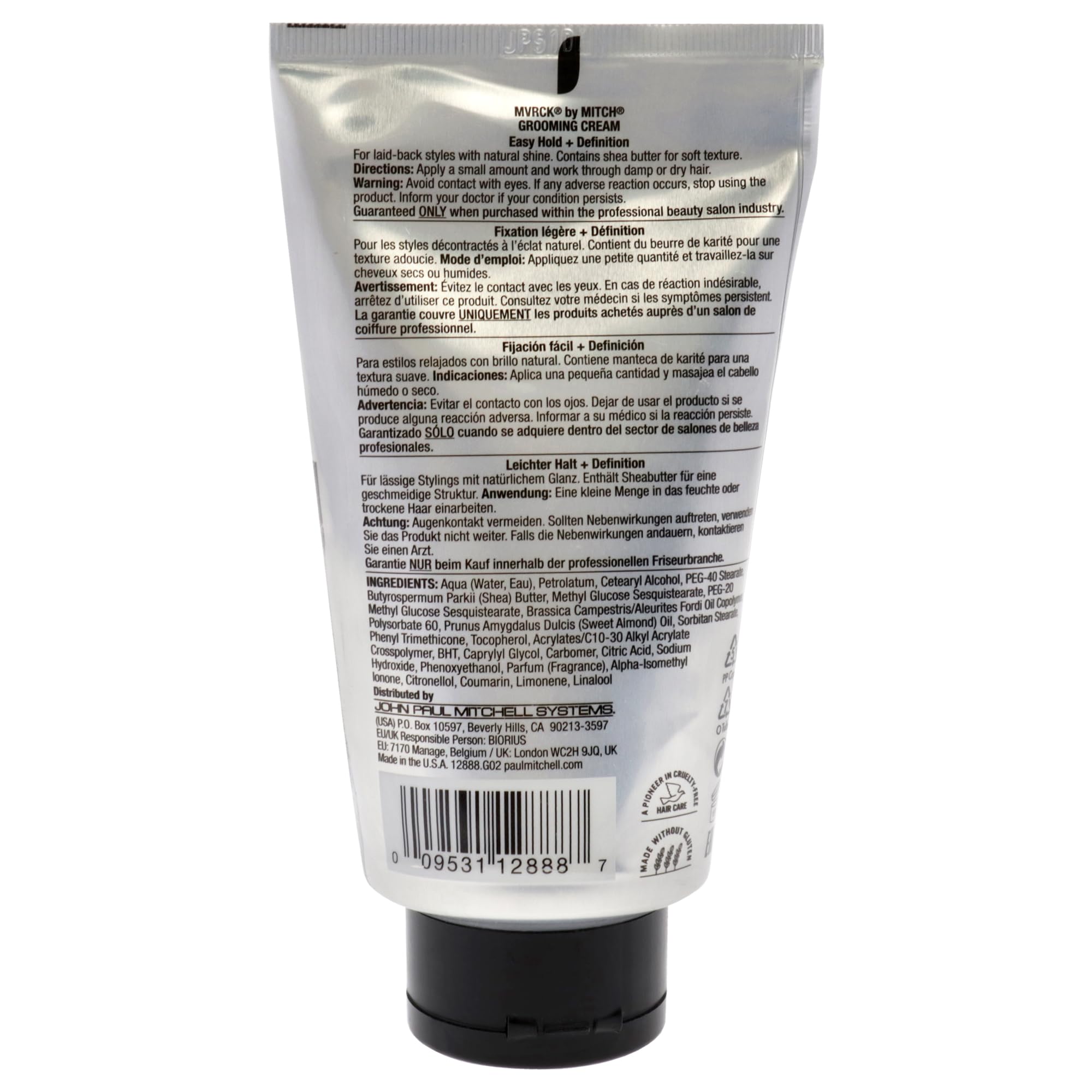 mvrck grooming cream applied to damp hair for light hold and texture.