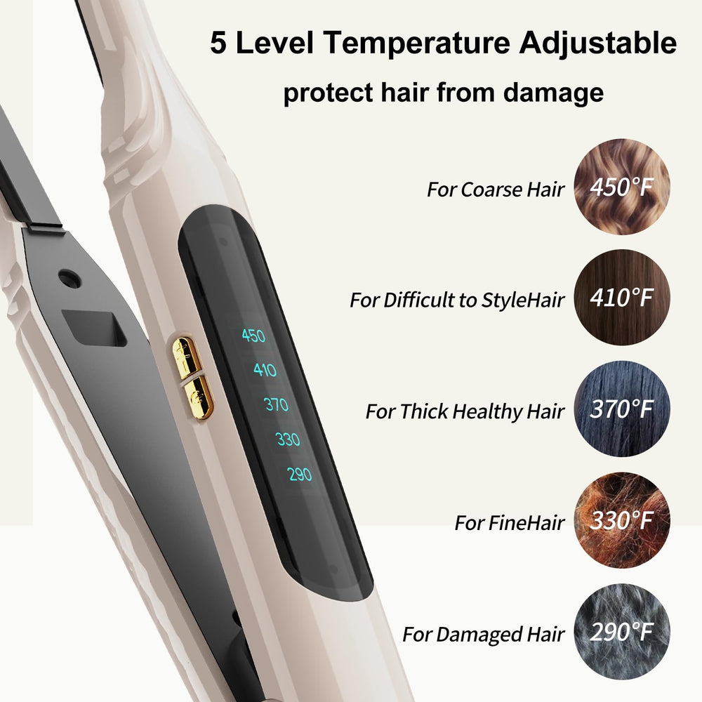 Mvxitanny mini flat iron auto shut-off enhances safety during idle.