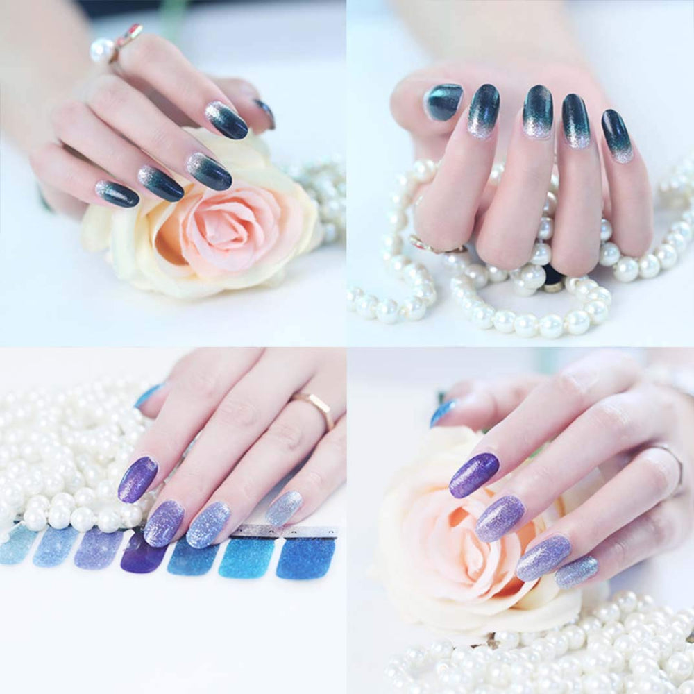 mwellewm nail stickers self-adhesive application for quick at-home nail art.