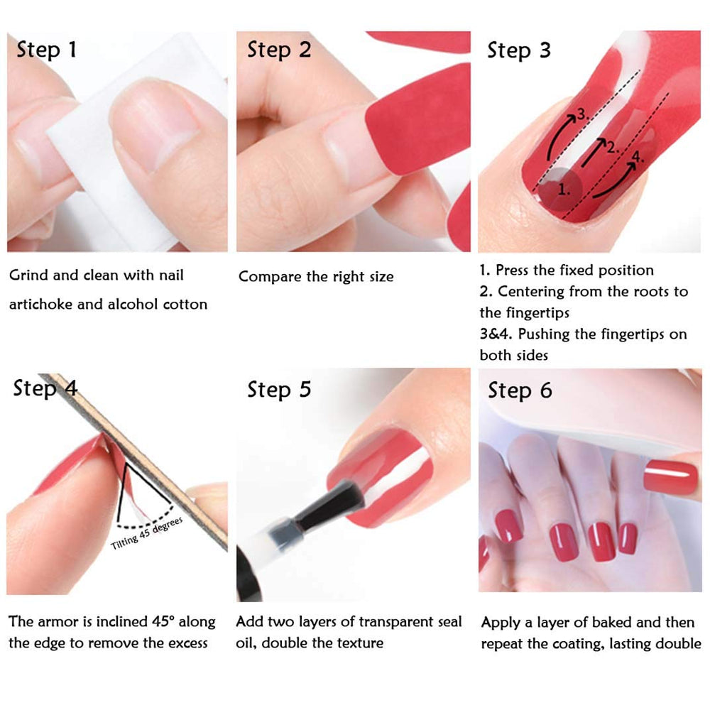 mwellewm nail stickers top coat tip to extend wear.