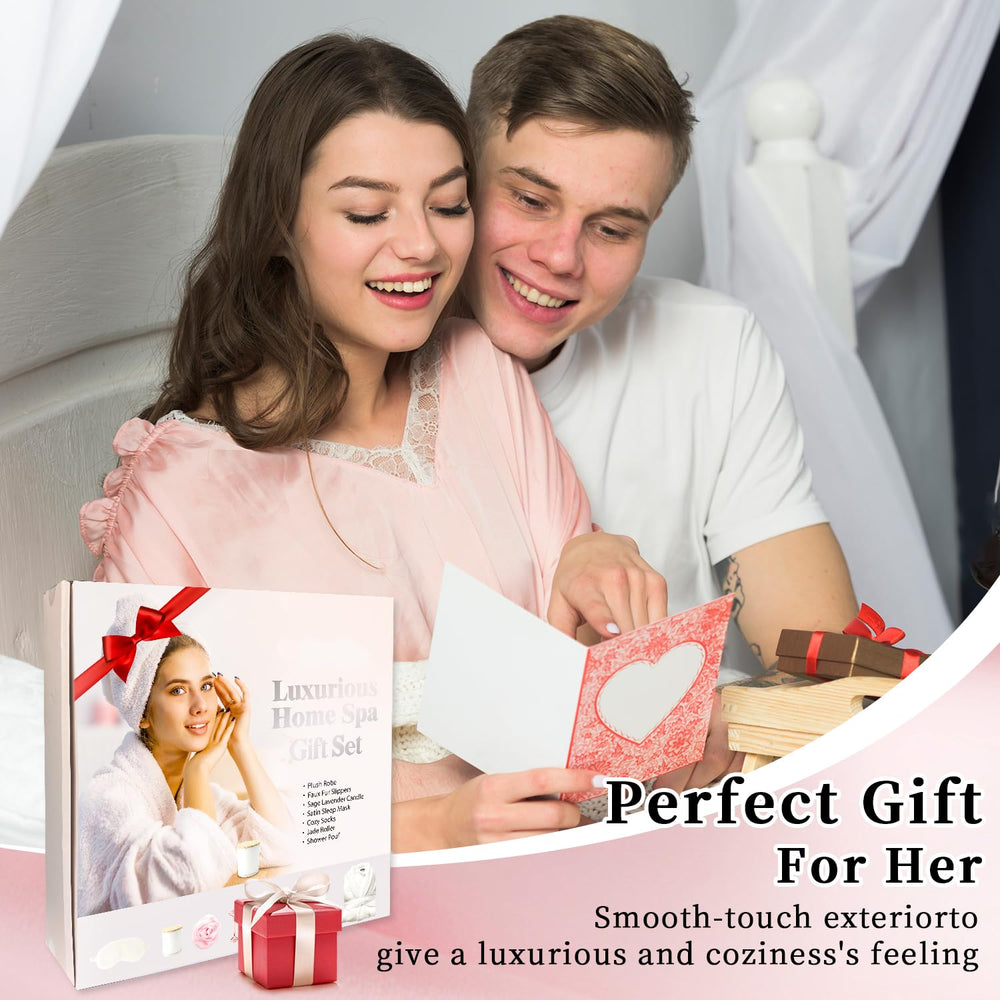 My Novel Things bathrobe set rose bath loofahs for spa like pampering.
