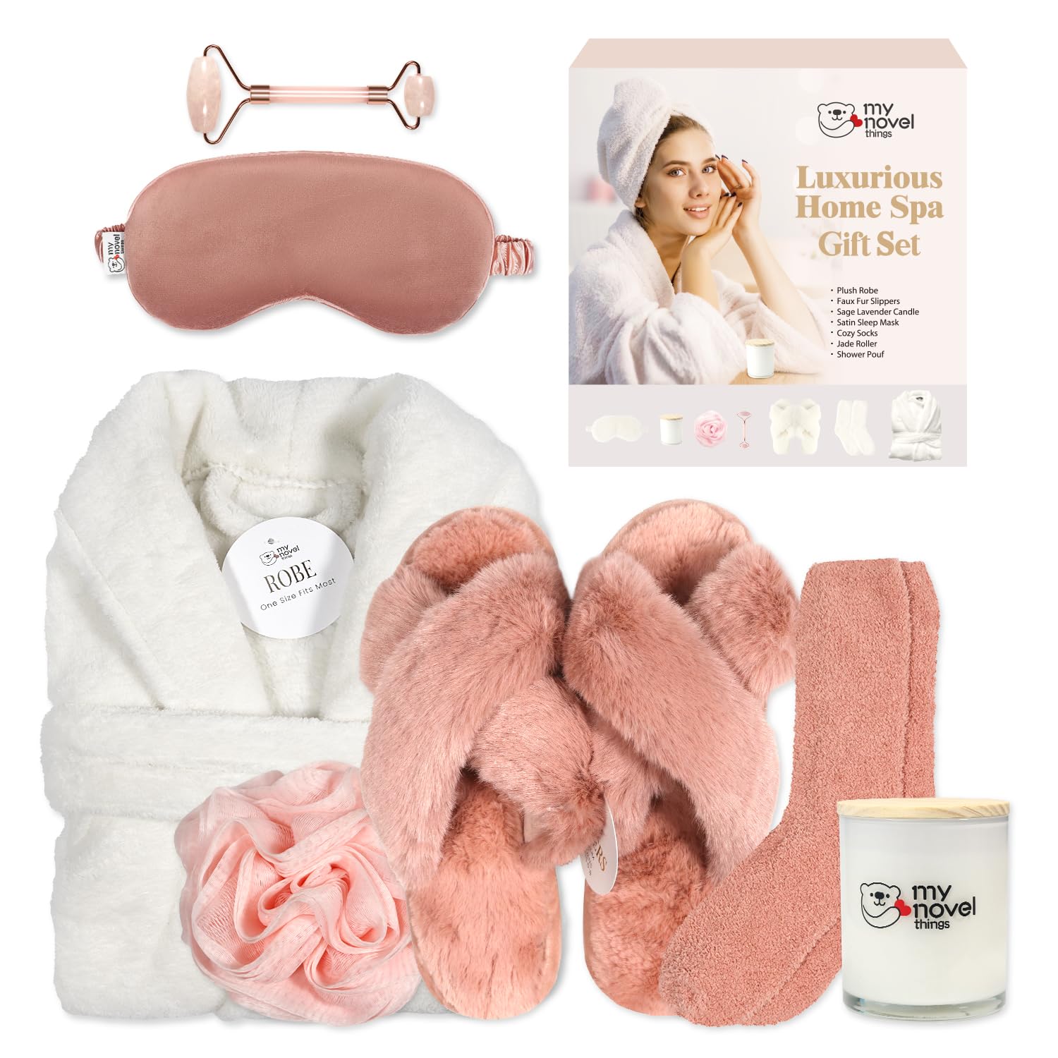My Novel Things gift box cover signals a ready-to-gift spa experience.