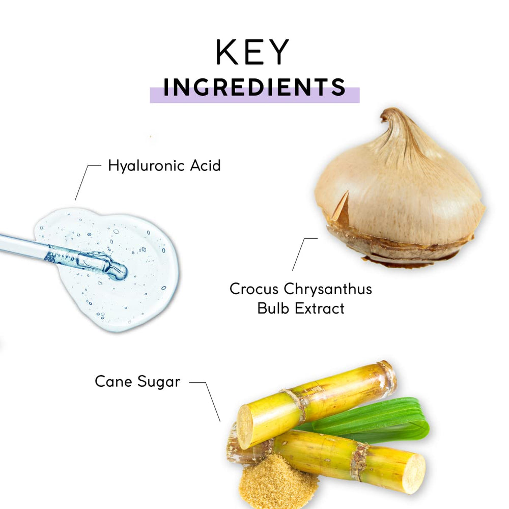 MyCHELLE Refining Sugar Cleanser on clean skin resulting in smoother, hydrated look