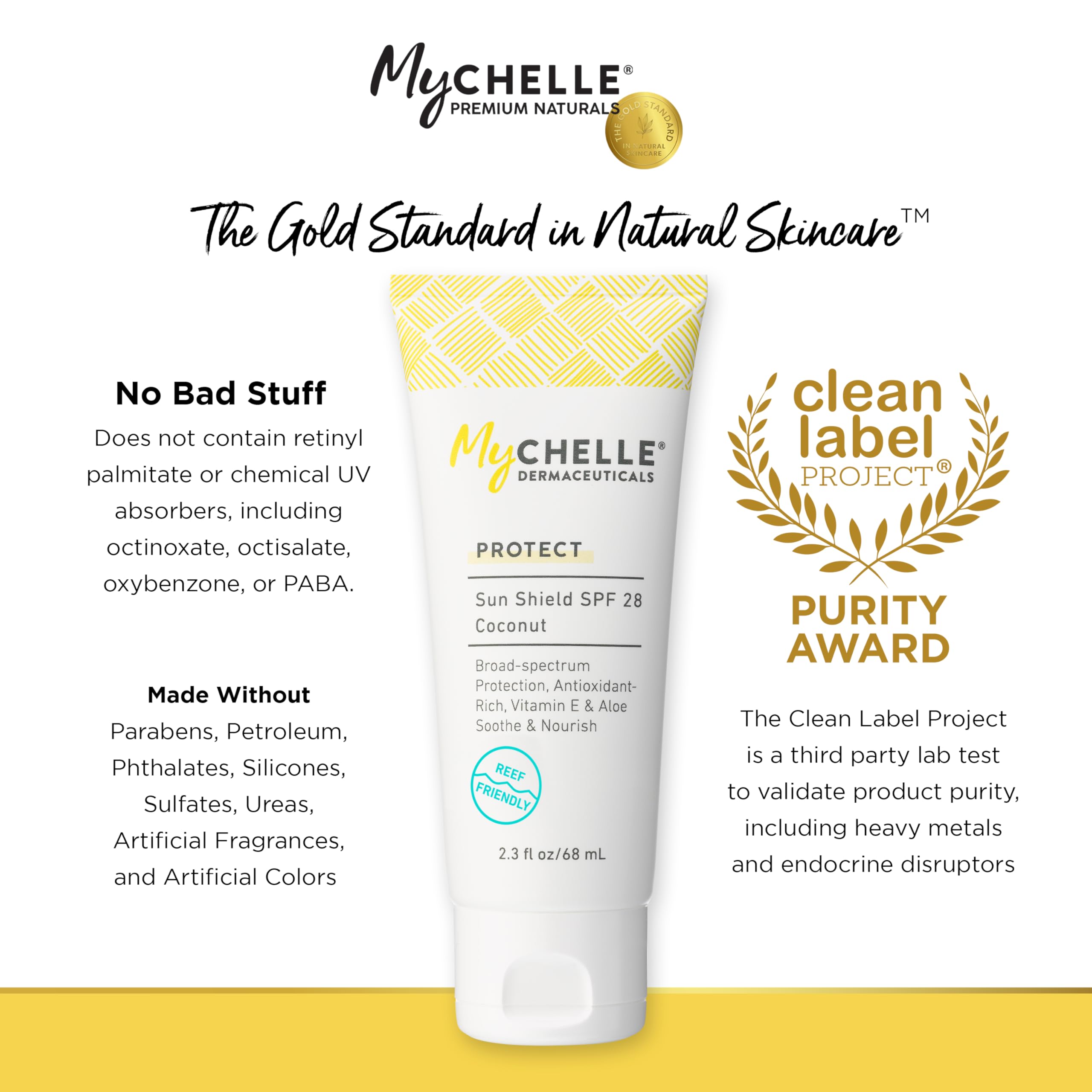 MyChelle Sun Shield Liquid SPF 30 packaging 1oz bottle ready for daily use