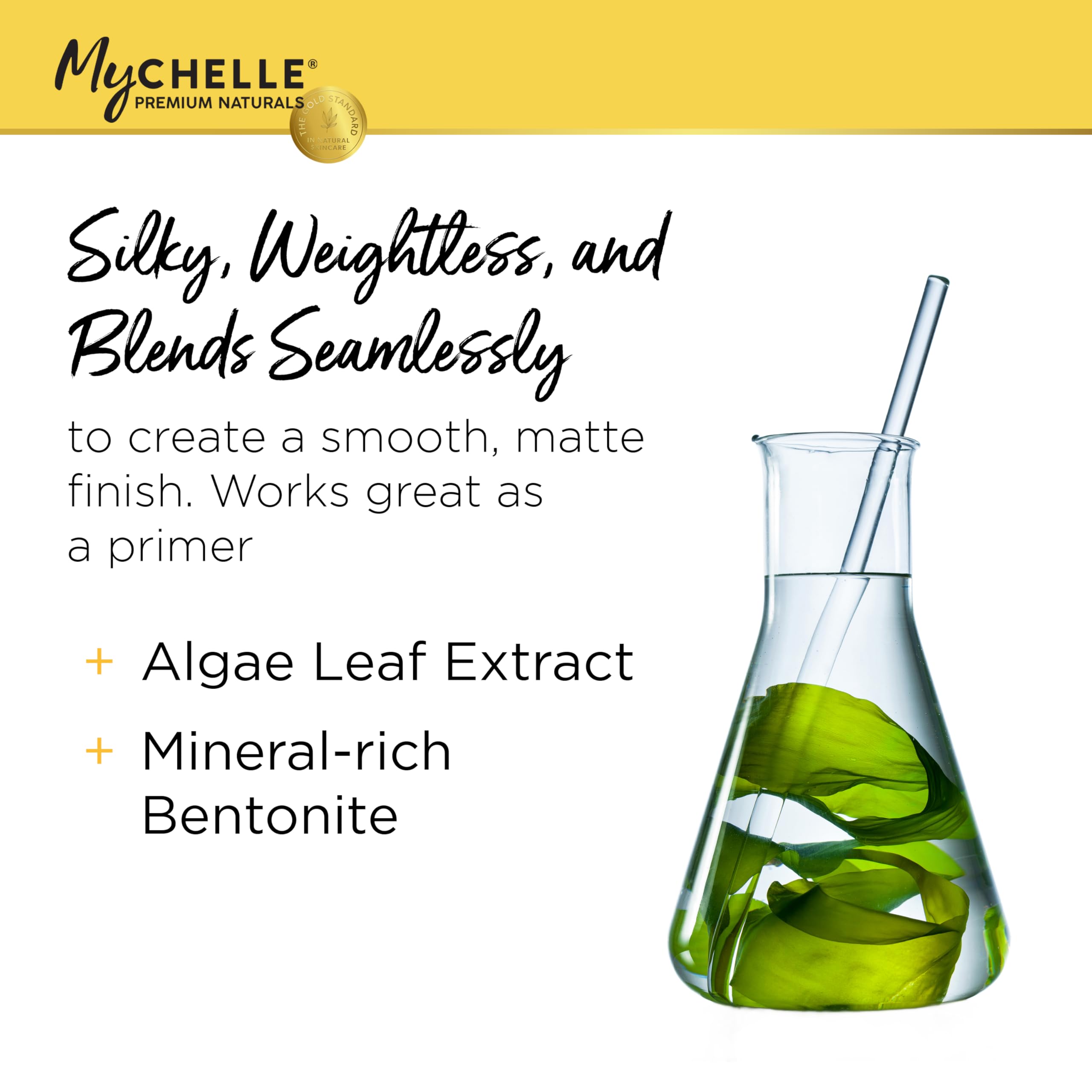 MyChelle Sun Shield Liquid SPF 30 close-up texture highlights oil-absorption
