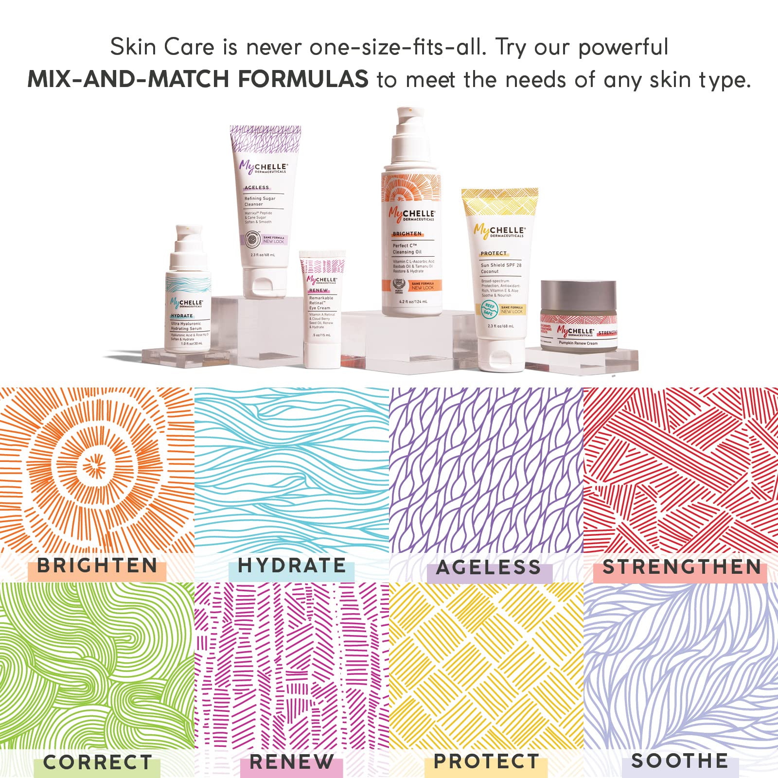 Packaging close-up emphasizes Matrixyl synthe’6 and Rice Peptides ingredients