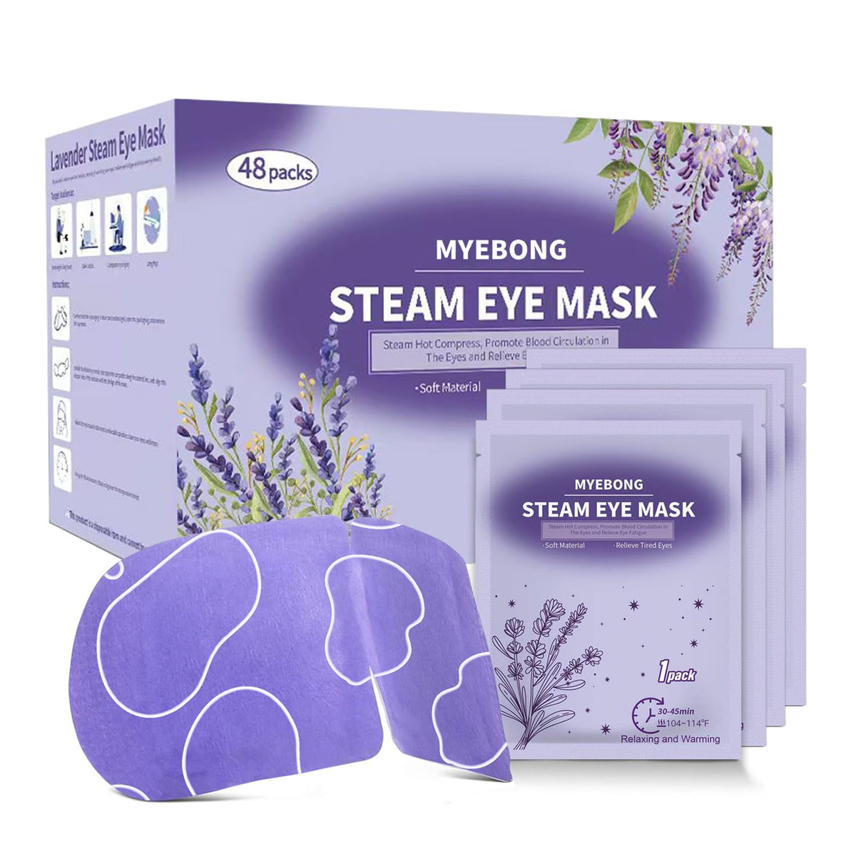 MYEBONG steam eye mask box for easy on-the-go eye relief.