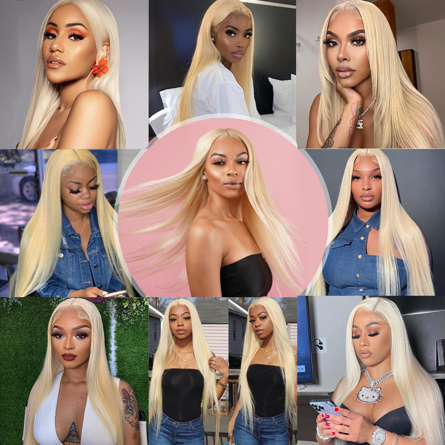 Myecool 613 blonde lace-front wig healthy shine for special occasions.