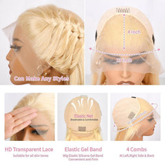 Myecool 613 lace-front wig straight hair for sleek professional or casual styles.