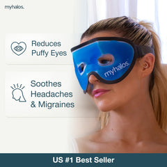 MyHalos Gel Mask adjustable straps shown for secure comfort