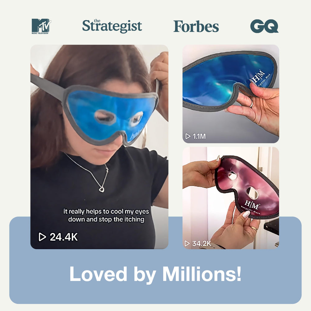 MyHalos Gel Mask latex-free material conforms to face for comfort