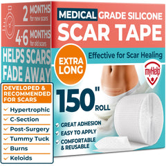 MYHELP scar tape roll offers long coverage for large scar areas and continuous support.