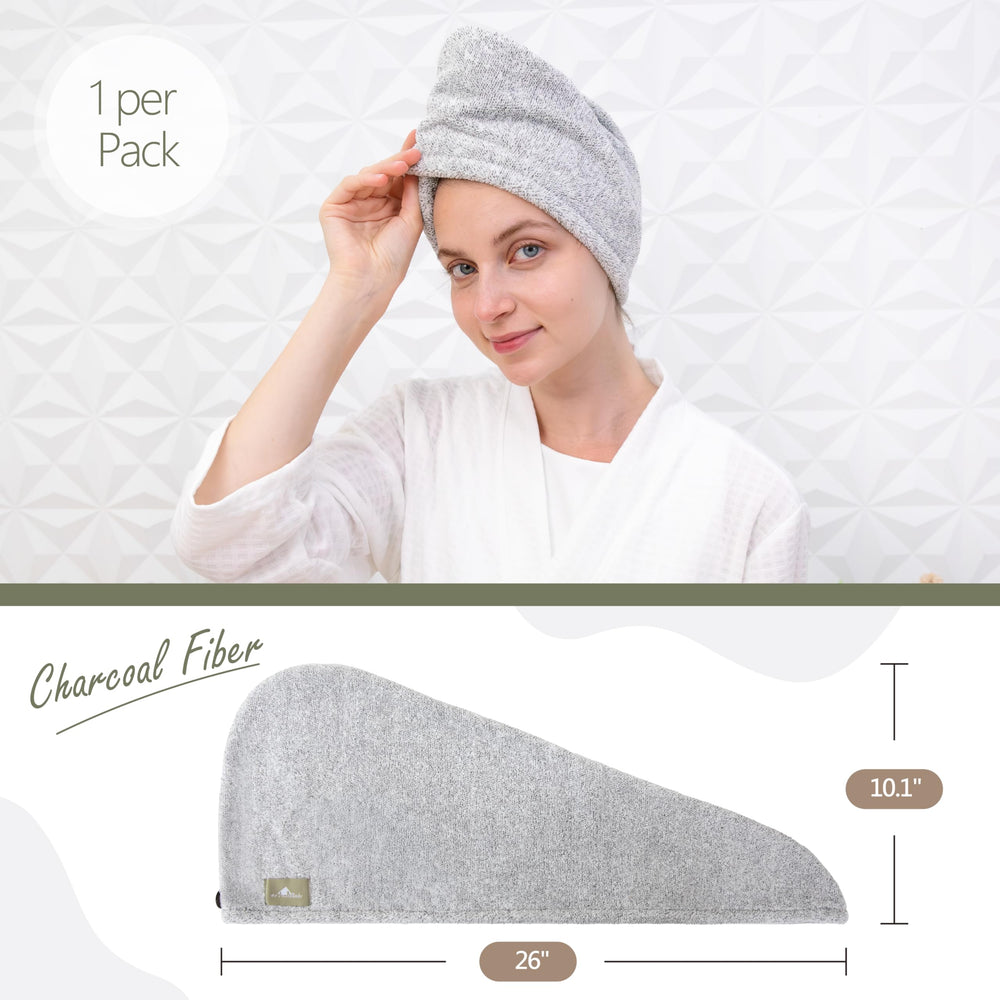 myHomeBody hair towel wrap suits all hair types including long and thick