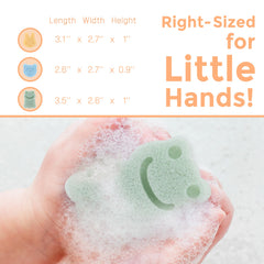myHomeBody Konjac bear sponge helps engage toddlers during bath time.
