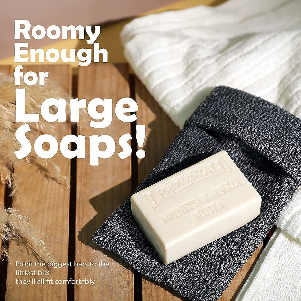 myHomeBody soap pocket dries easily after use for fast cleanup.