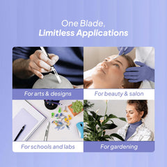 MyMed 14R razor delivering controlled, salon-like results at home with fine strokes.