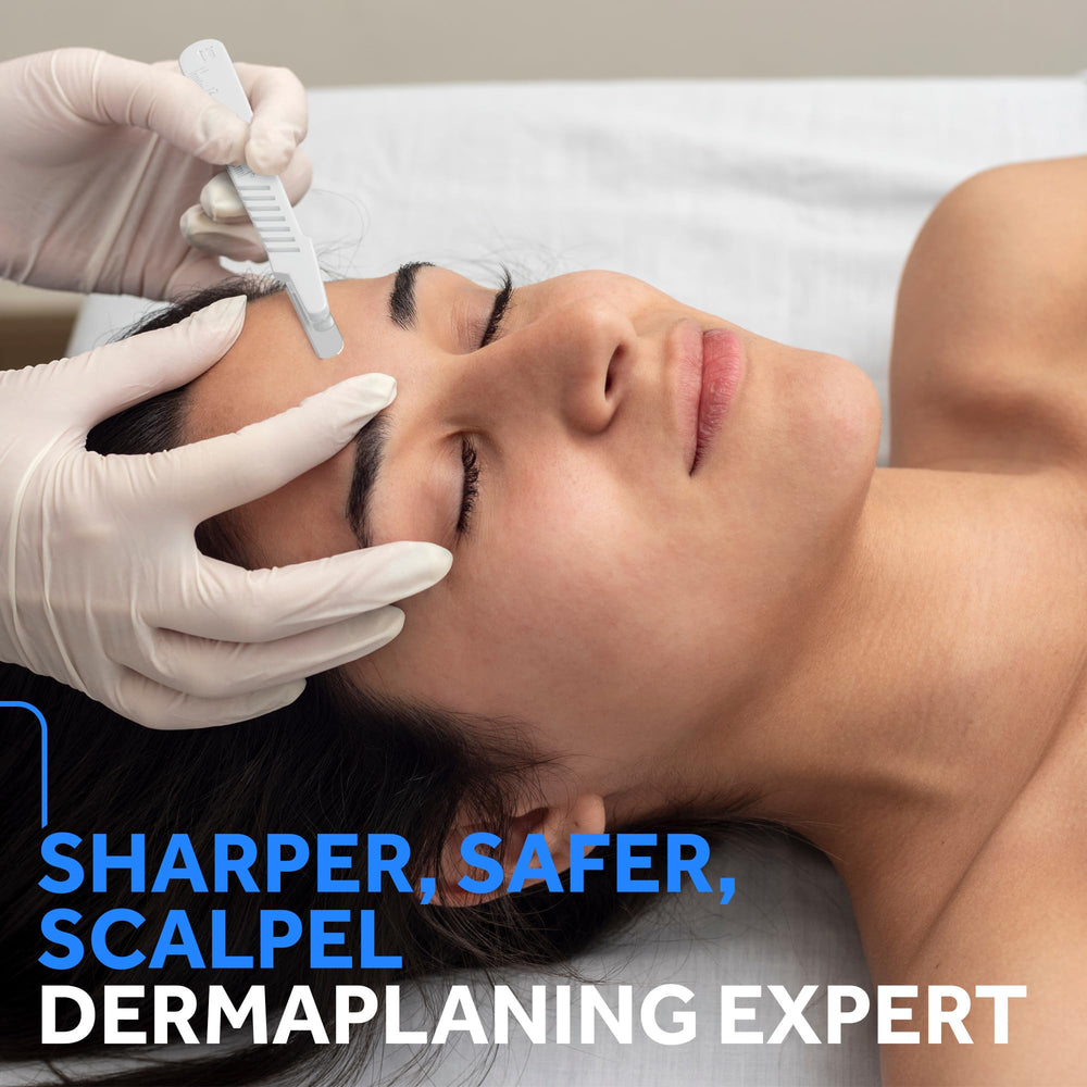 MyMed dermaplaning at-home routine with easy-to-use tools reduces need for salon visits.