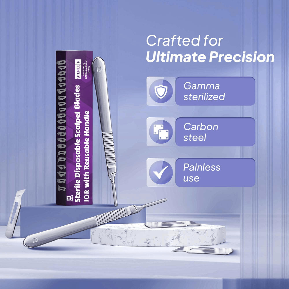 Rounded-edge 10R blades offer comfortable control during technique