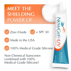 MyNewGel Plus UV SPF30 label for mineral sunscreen.