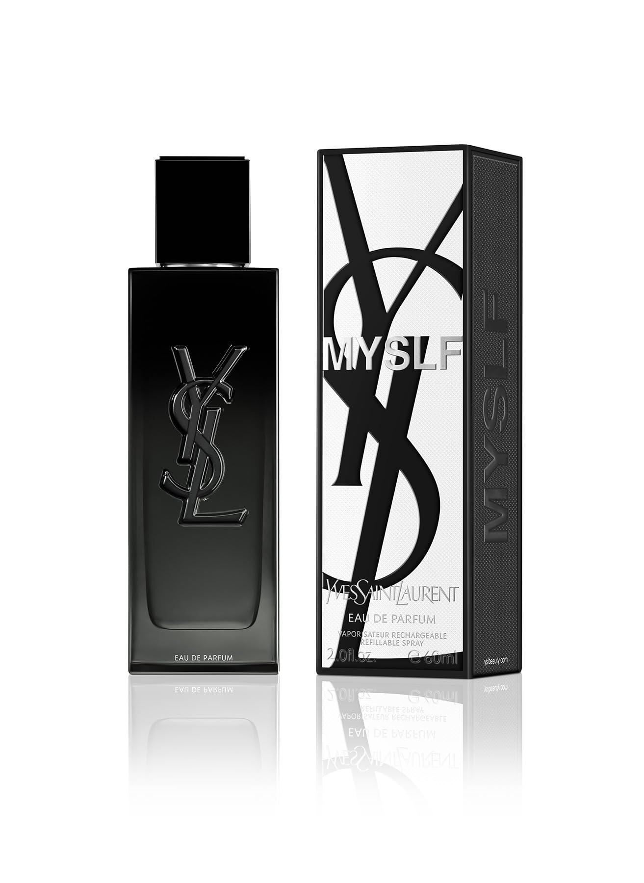 Myslf pulse-point application on wrist with Yves Saint Laurent highlights optimal wear points.