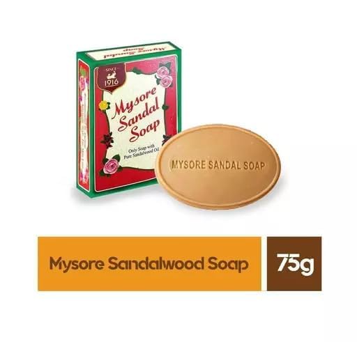 Mysore Sandal Soap daily-use shot emphasizes natural ingredients