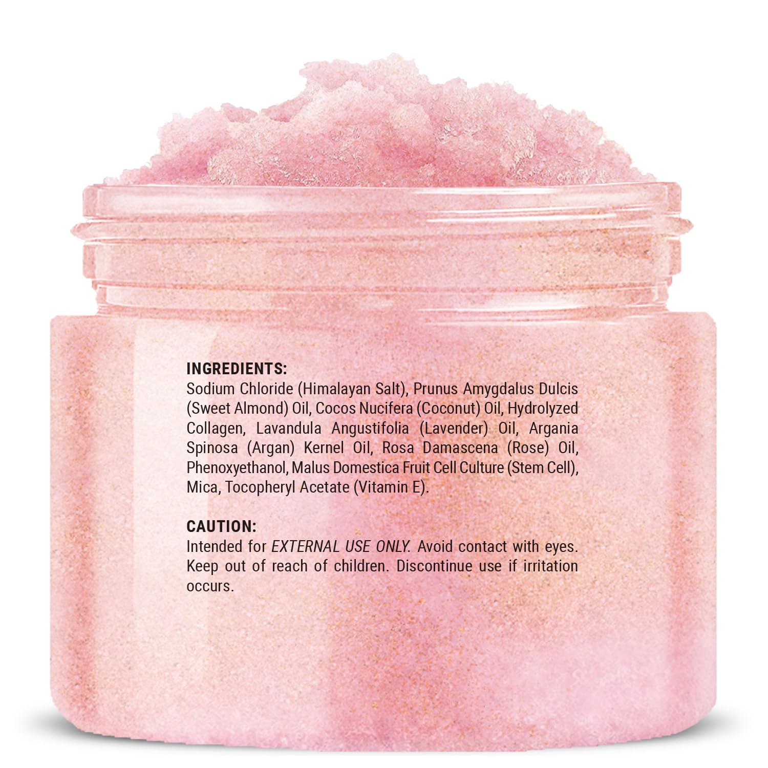 Mystère Beauté Himalayan Salt Body Scrub USA-made and cruelty-free packaging.