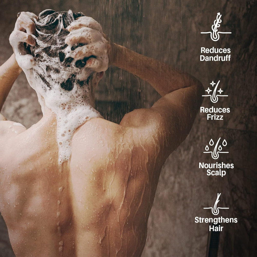 Mystère Beauté peppermint oil application shot shows cooling, invigorating scalp feel.