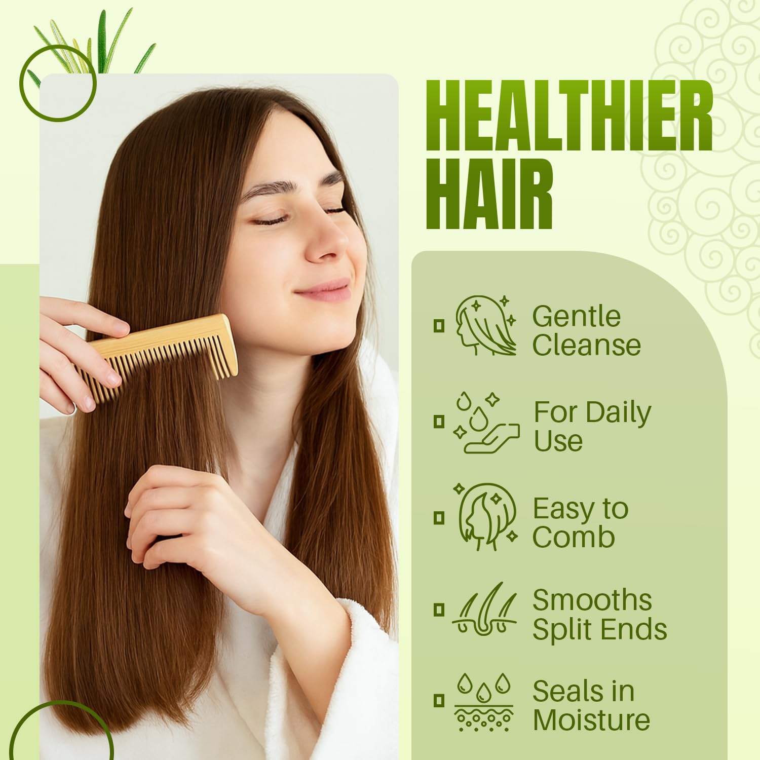 MYSTÉRE BEAUTÉ Rosemary Shampoo ingredients highlight biotin and rosemary for scalp refreshment and nourishment.