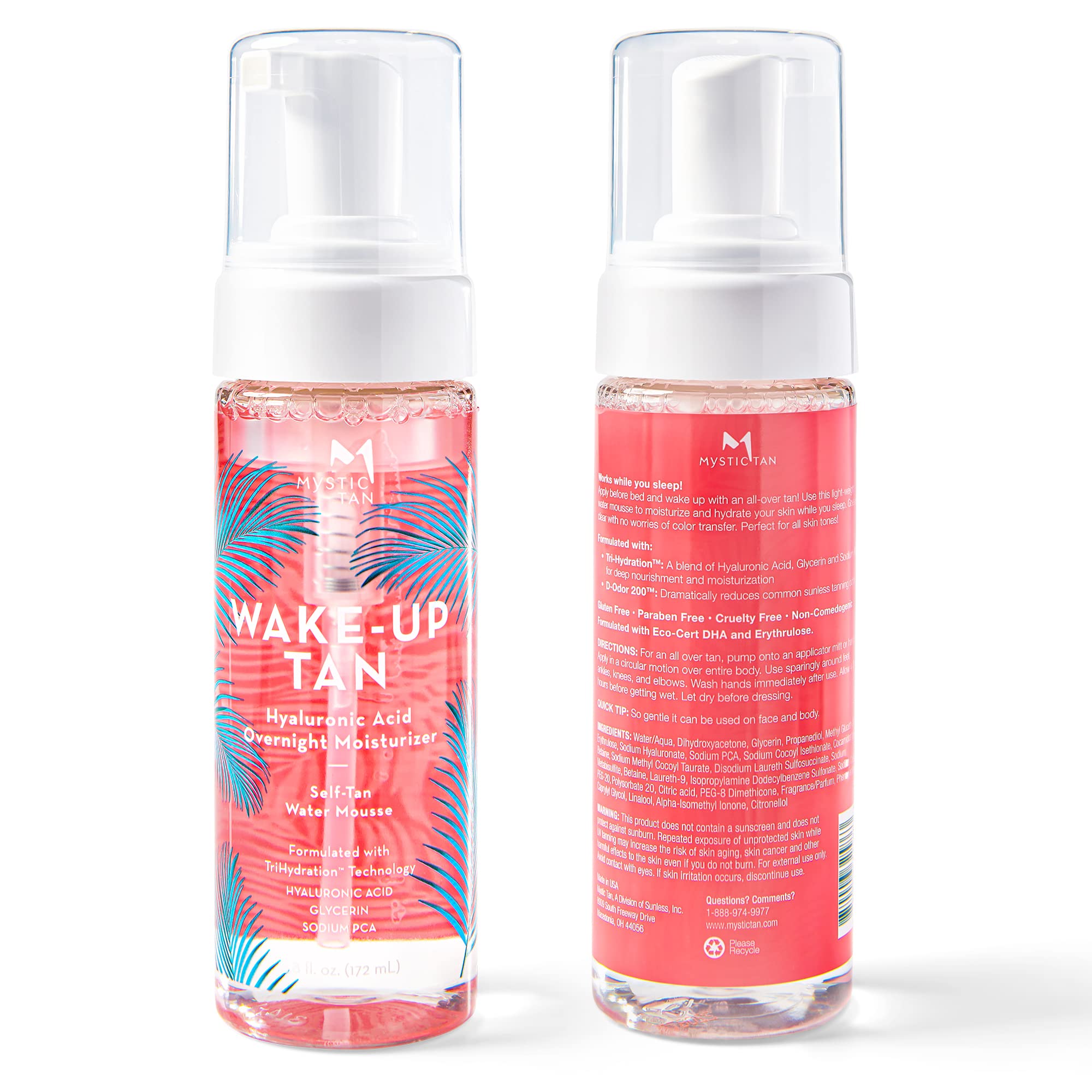 Mystic Tan Wake-Up Tan mousse texture ideal for smooth, even self-tan.