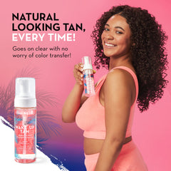 Mystic Tan Wake-Up Tan Odor-Ban tech reduces tanning scent during use.