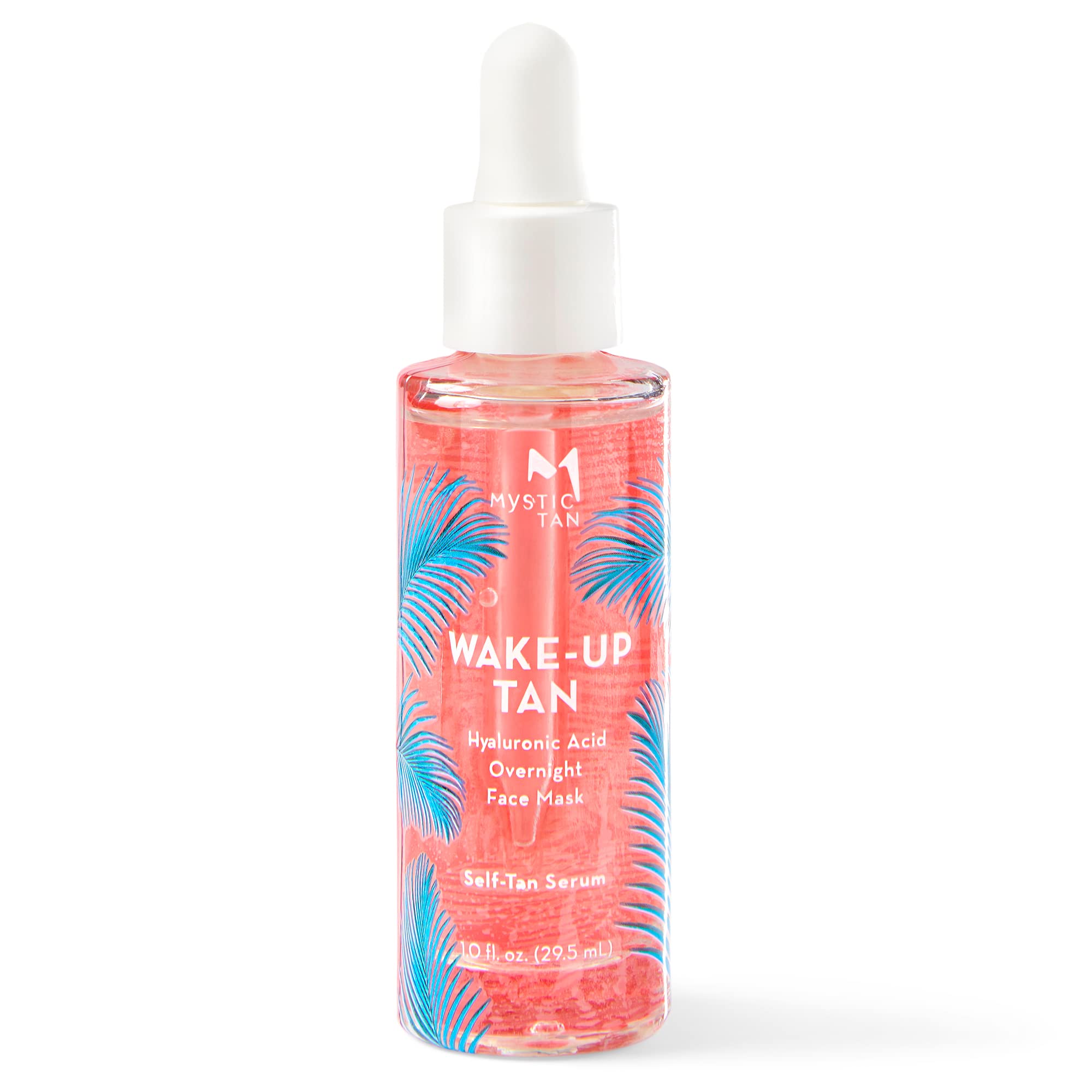 Mystic Tan Wake Up Tan serum bottle with pump for easy nightly application