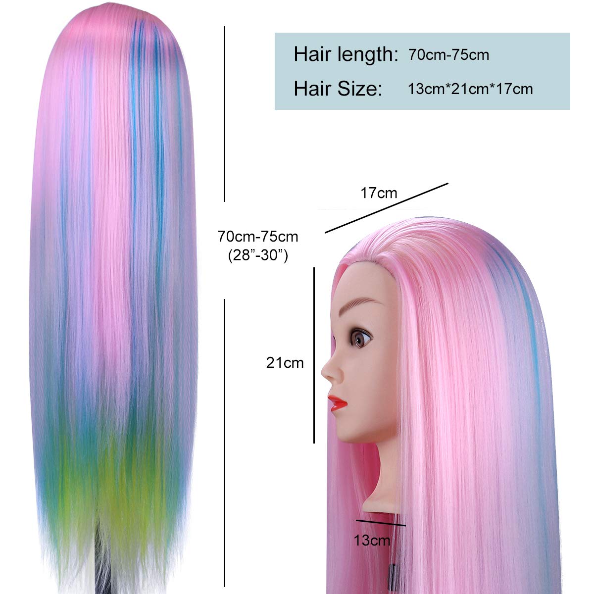 MYSWEETY pink mannequin head packaged in gift-ready box for learning gifts.