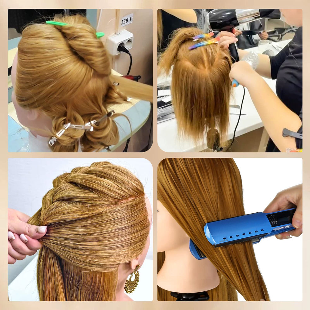 MYSWEETY braiding practice highlighting variety of styles on lifelike hair