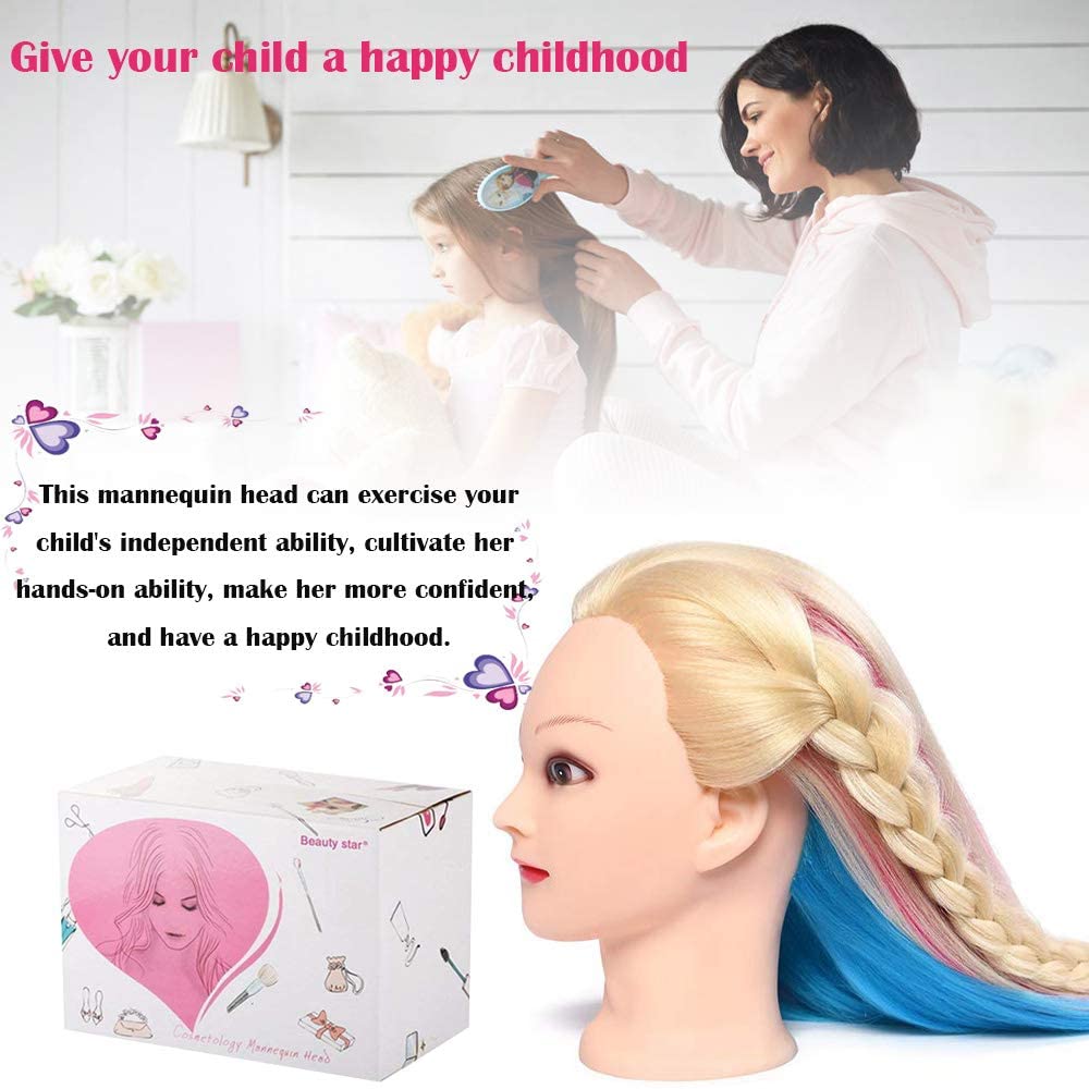 MYSWEETY hair mannequin head clamp setup for secure styling