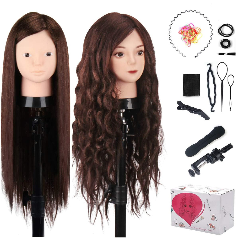 MYSWEETY mannequin head close-up hair texture for realistic styling practice