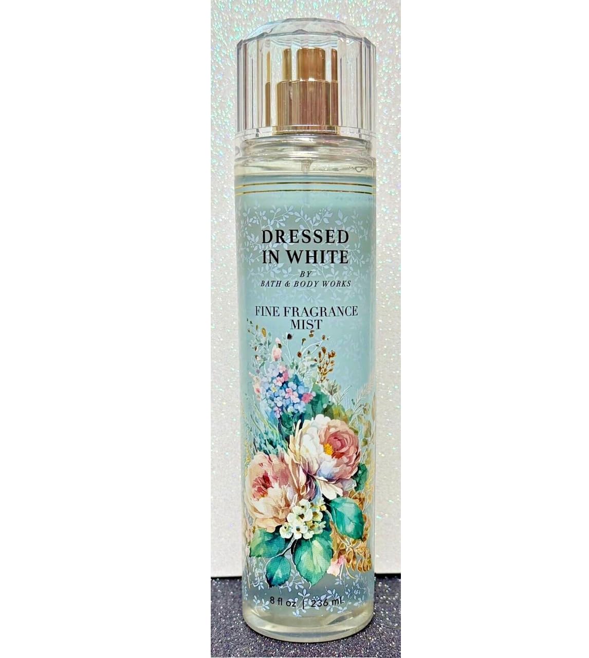 MYT Dressed In White fragrance mist spritz—easy layering for a personalized scent.