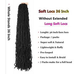 Mytarku soft locs curly-wavy texture adds natural volume and movement