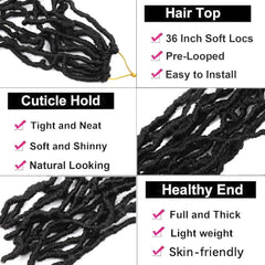 Mytarku soft locs prelooped crochet for quick, beginner-friendly styling