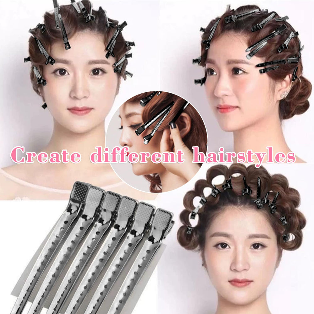 Mythos black clips used during makeup or shower to keep hair away