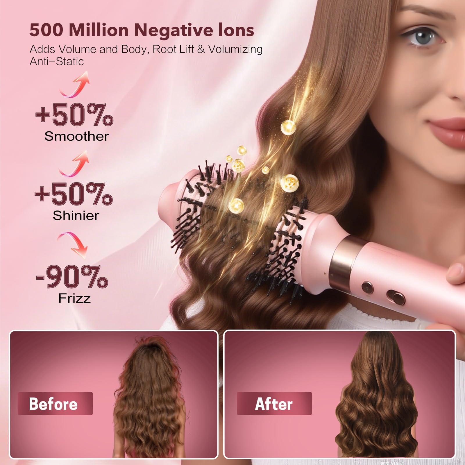 Mythsight StyleVibe thermal brush for straight, sleek finishes