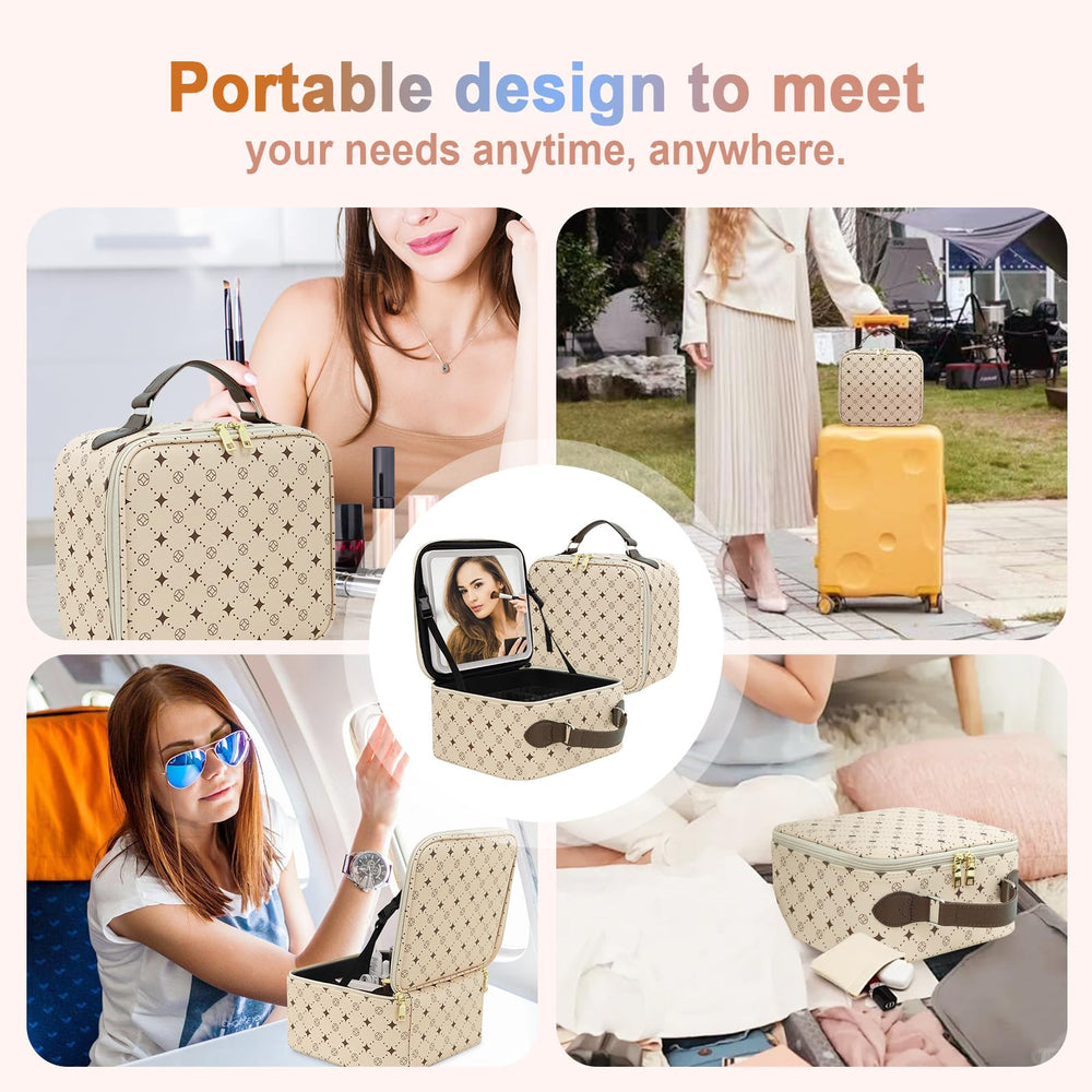 MYUREN beige-brown colorway offers stylish, travel-ready look.