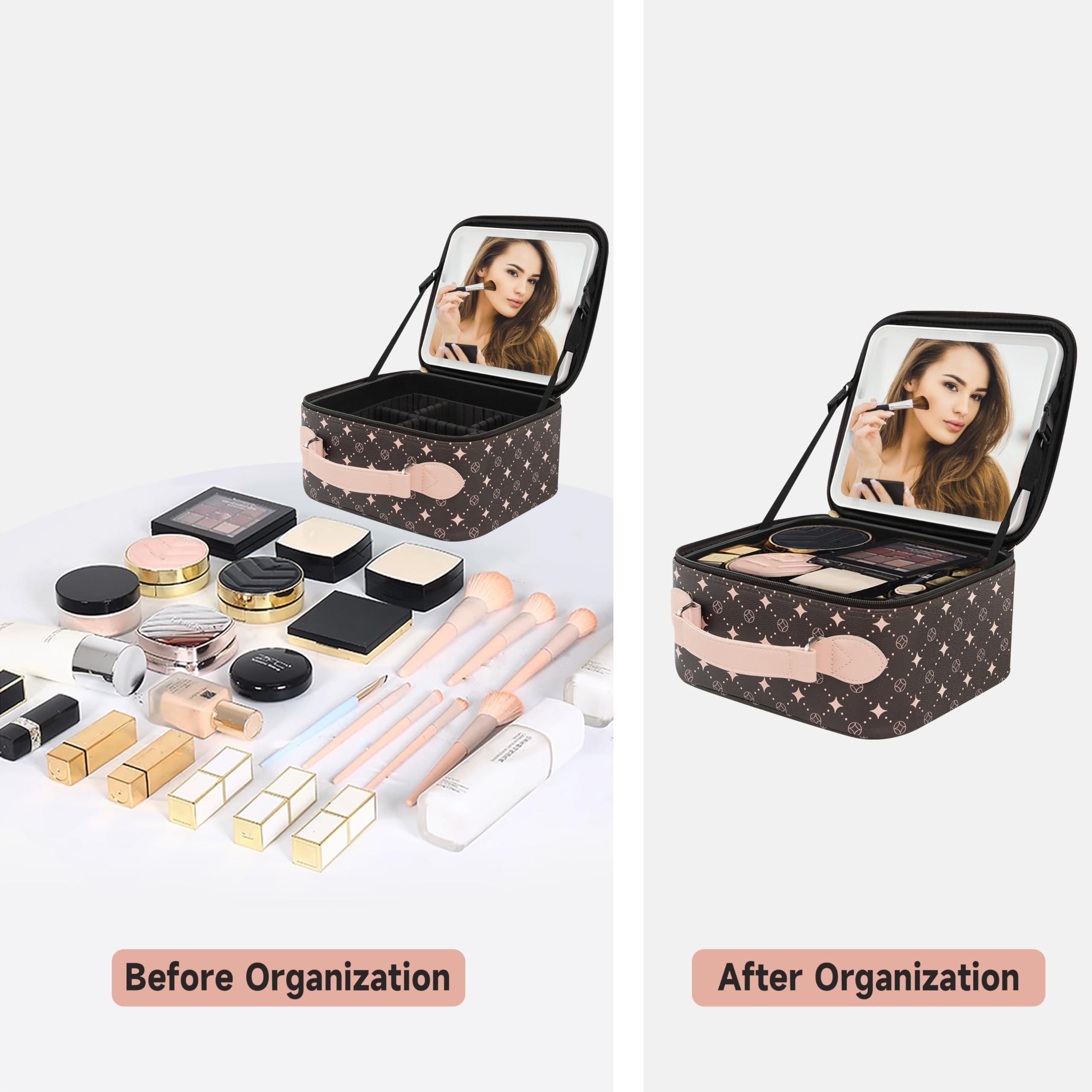 MYUREN inner layer with adjustable dividers maximizes case organization