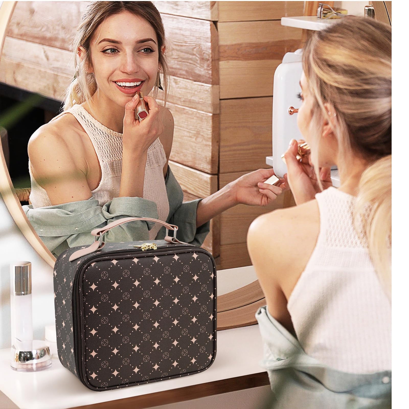 MYUREN Lychee-textured leather gives a soft, premium feel