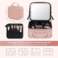 Myuren travel bag waterproof coating protects cosmetics during travel.