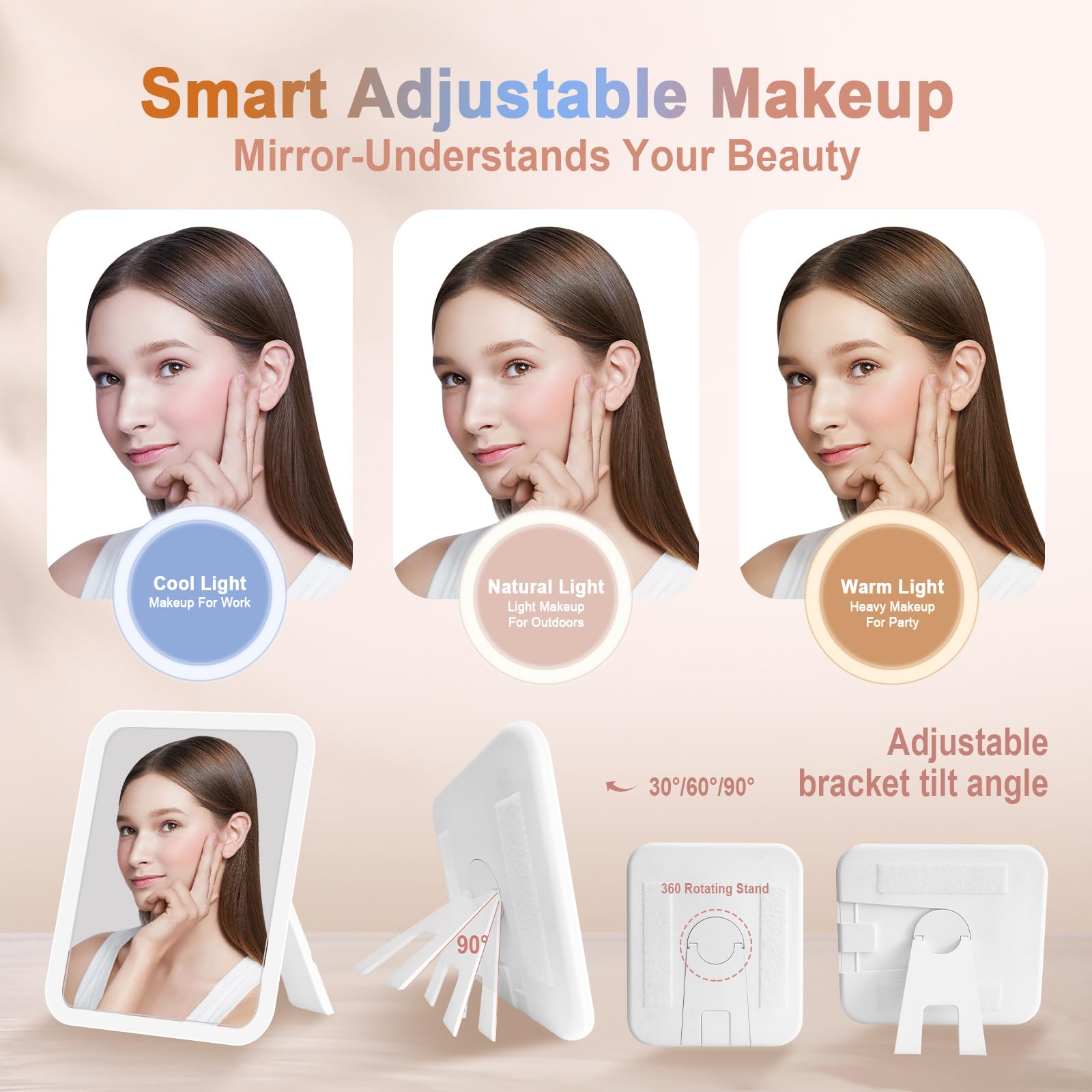 MYUREN waterproof travel makeup bag with stainproof coating keeps cosmetics clean