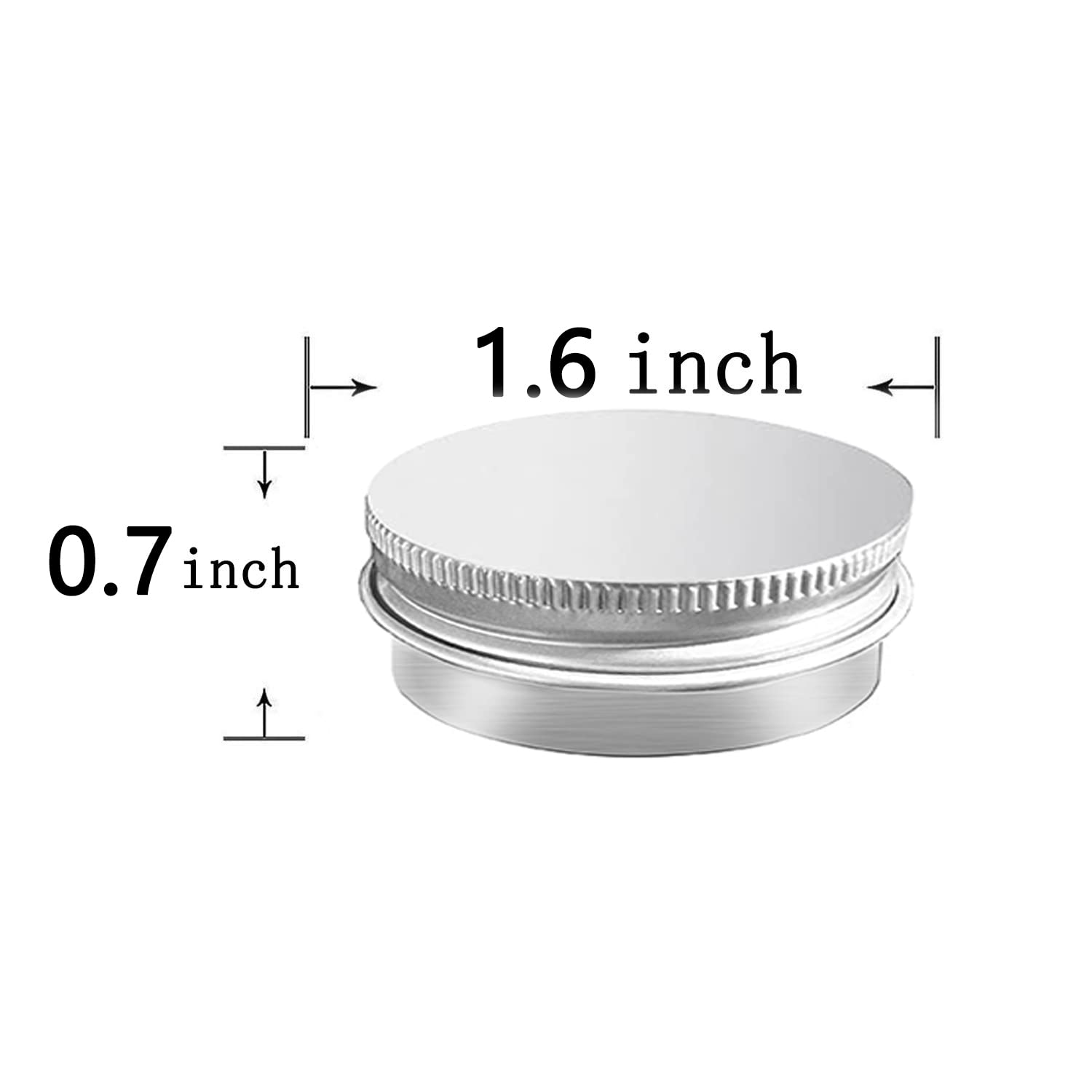 MYYZMY 15ml round refillable container, stacked to show capacity and portability.